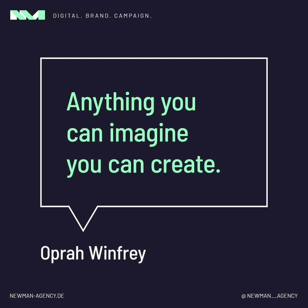 #inspirationquote ✨ Was für inspirierende Worte von Oprah Winfrey! Jeder kennt es doch – man hat eine Idee im Kopf, aber ist sich unsicher, ob sie "etwas taugt"... Wir können dich nur ermutigen: Try it! 😇 Wenn dir eine Idee nicht mehr aus dem Kopf geht, ist sie es auf jeden Fall wert, verfolgt zu werden. Manchmal hilft es schon, die Gedanken auf ein Blatt Papier zu bringen, in einer Mindmap zu sortieren und durch etwas Recherche zu erweitern. Je mehr du dich mit der Idee beschäftigst, desto leichter wird es dir fallen, sie weiter zu verfolgen oder dich dem nächsten Projekt zu widmen.  #quote #quoteoftheday #marketinglife #marketingexpert #marketingagentur #werbeagentur #berlin #schöneberg #marketingstrategie #marketingquote #oprahwinfrey #followyourdreams